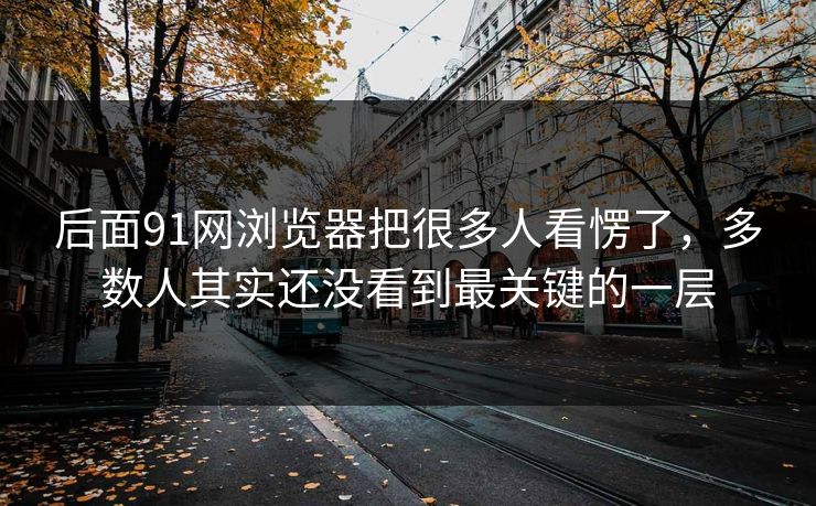 后面91网浏览器把很多人看愣了，多数人其实还没看到最关键的一层